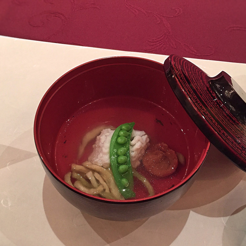 萩たまげなすソーメン  周防鱧落とし  澄まし汁仕立て(遠石会館 )