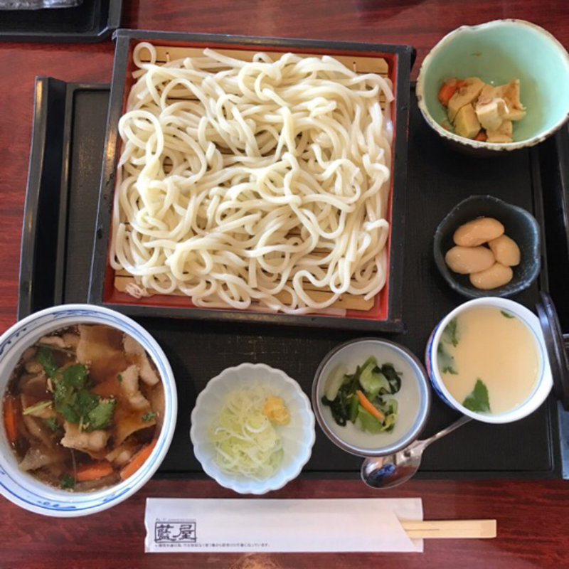 豚肉つけ汁うどん定食(藍屋 東大和店)