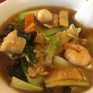 五目スープ麺(四五六菜館)