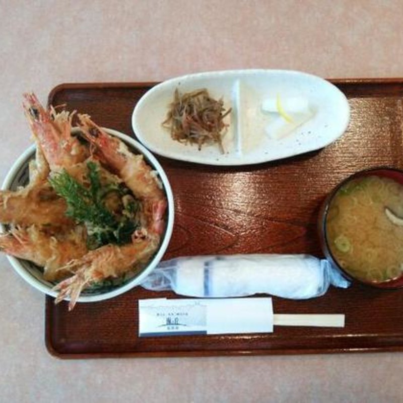 うわさの車海老天丼(海の丘倶楽部 )
