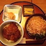 ミニソースカツ丼とミニおろし蕎麦のセット(福そば （フクソバ）)