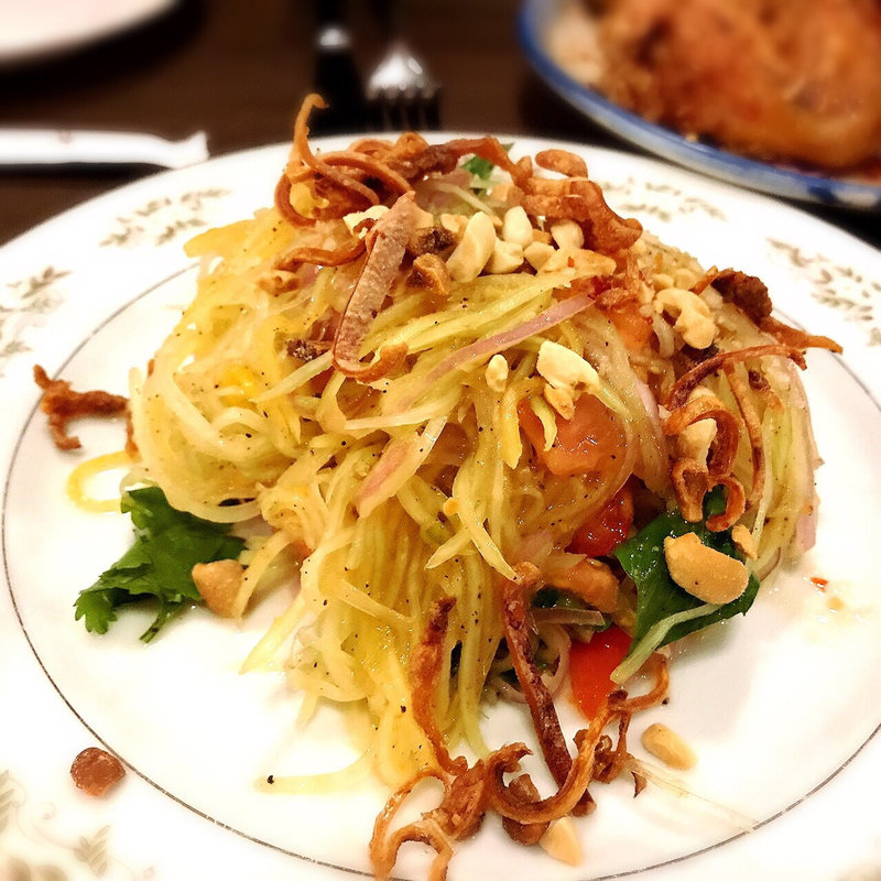 Summer Melon&Green Papaya Salad   (The Pig and the Lady)