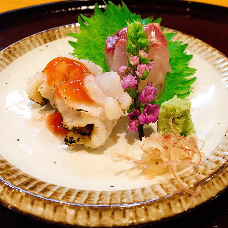 いさきと鱧の刺身(一華 （イチハナ）)