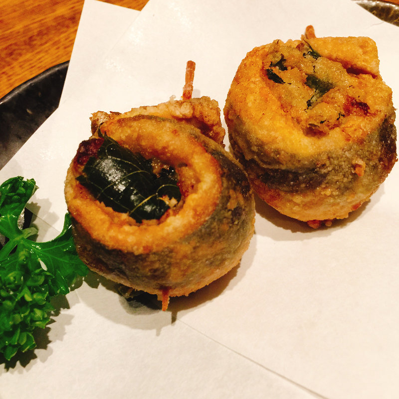 イワシの梅しそ揚げ(くら嶋)