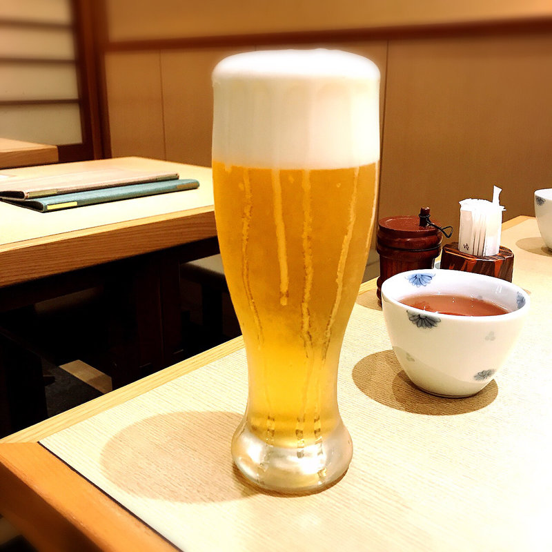 生ビール（サッポロ）(手打 祐天寺 卯月)