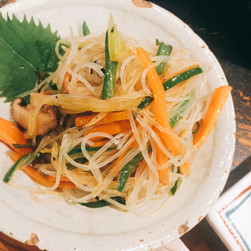 オモニの特製チャプチェ(お好みたまちゃん 青山店)