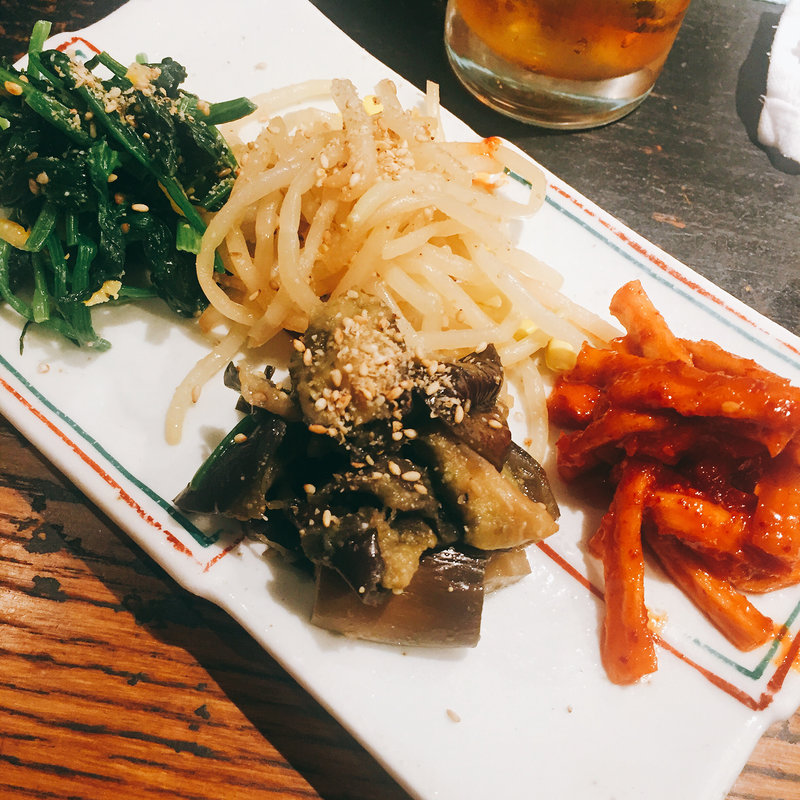 手作りナムル盛り合わせ(お好みたまちゃん 青山店)