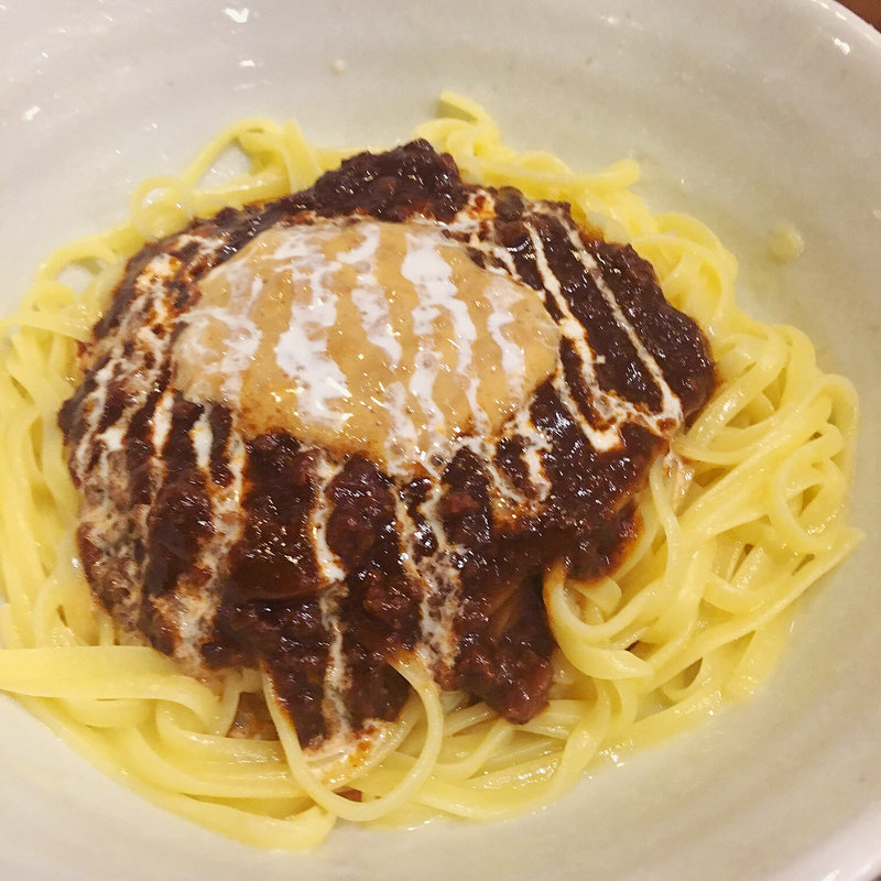 阿佐ヶ谷ミート屋のミートソース(ヒラタパスタ)