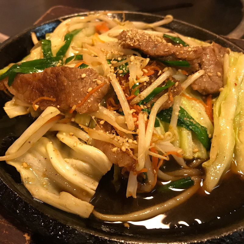 和牛鉄板(はかたきねやうどん原田店)