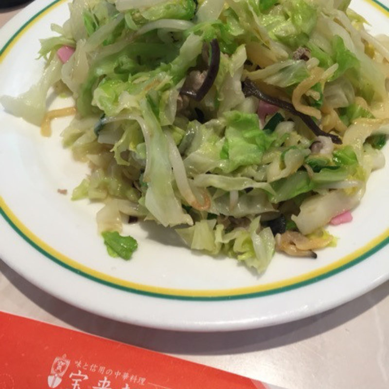 太麺皿うどん(宝来軒別館 （ホウライケンベッカン）)