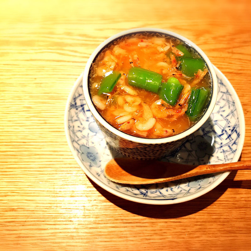 桜海老と蛤茶碗蒸し(高太郎 （こうたろう）)