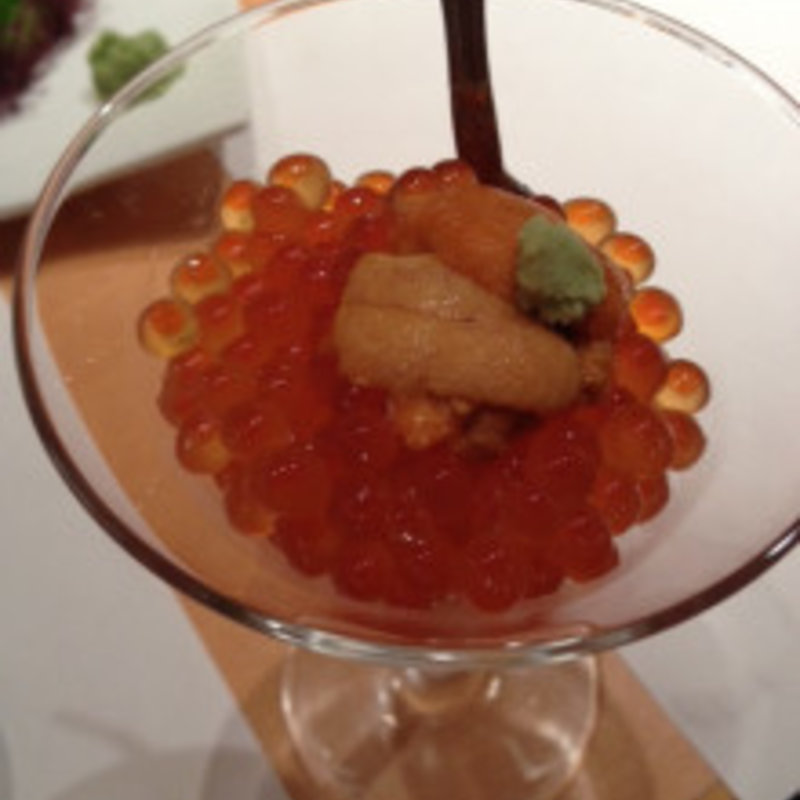 ウニとイクラのカクテル(ひょうたん寿司)