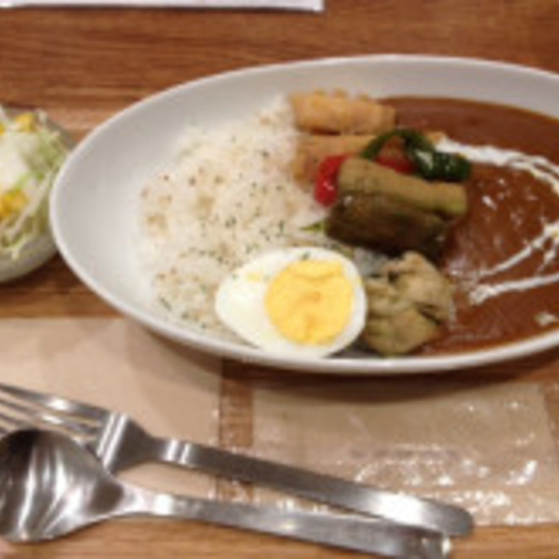 カレーのセット(ベリーベリースープ 博多リバレイン店)