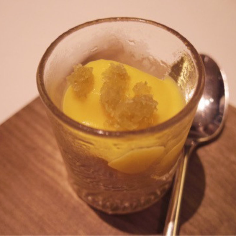 ジンと梅のソルベ(カンテサンス （Quintessence）)