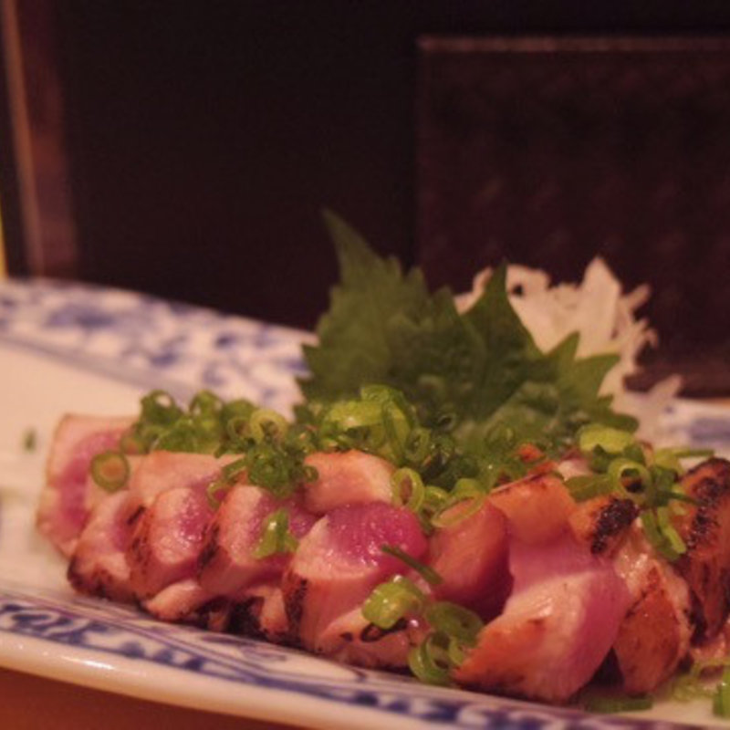 黒岩土鶏たたき(焼酎ダイニング だけん )