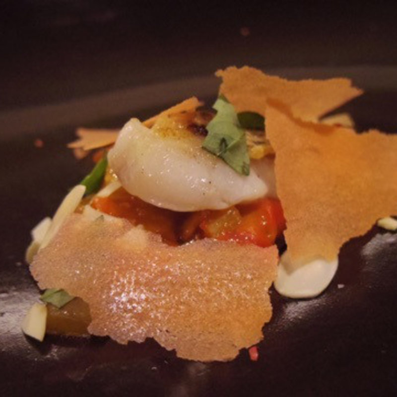 三色旗:鮮魚・パプリカ・ビーツ・バジル(SALONE 2007)