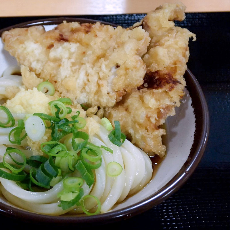 ぶっかけ冷+とり天（とり天ぶっかけ冷）(さか枝うどん 南新町店)