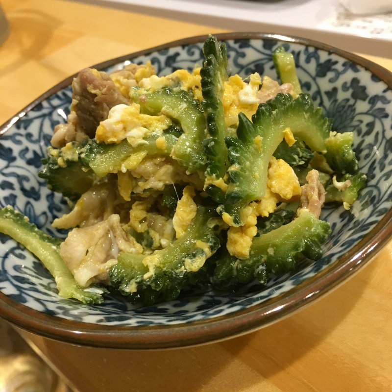 ゴーヤと豚肉炒め(家庭の味 ほろよい)