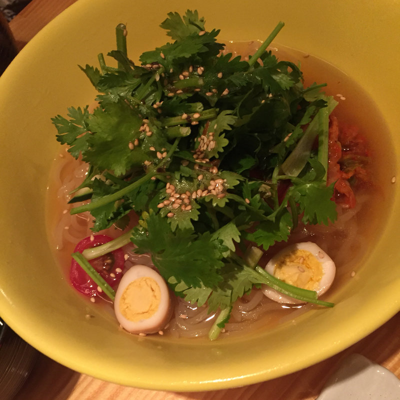 パクチー冷麺(second content)