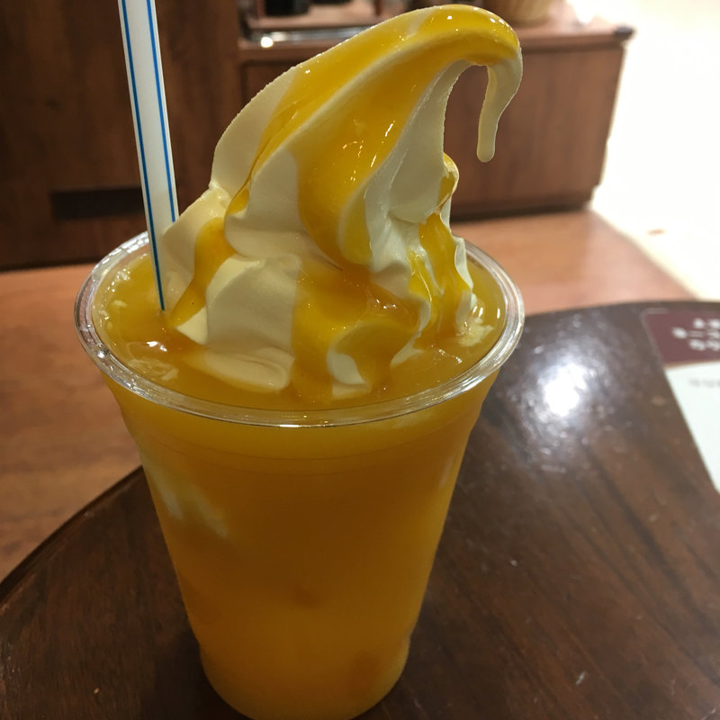 マンゴーフロート(キヘイカフェ　トキハわさだ店)