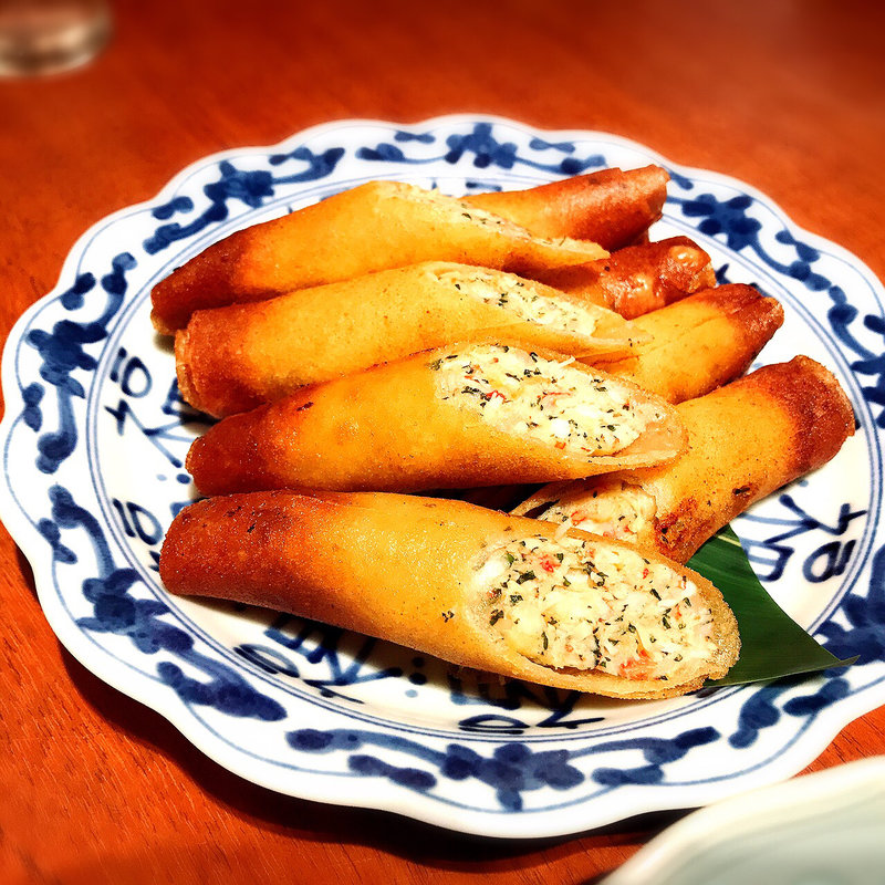 タラバ蟹と海老の棒春巻き(JASMINE憶江南 )