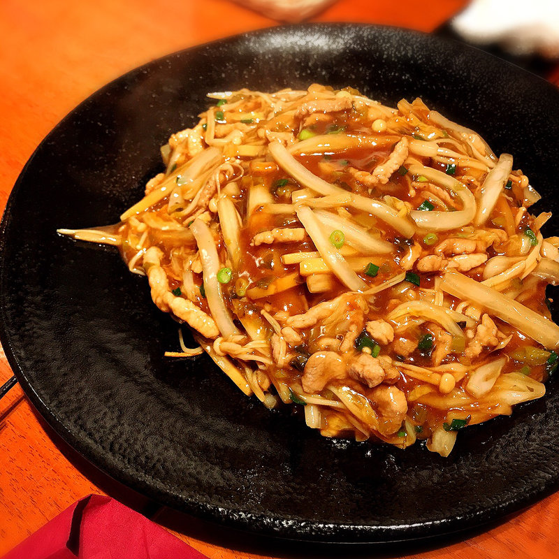 高菜と豚肉のあんかけ焼きそば(JASMINE憶江南 )