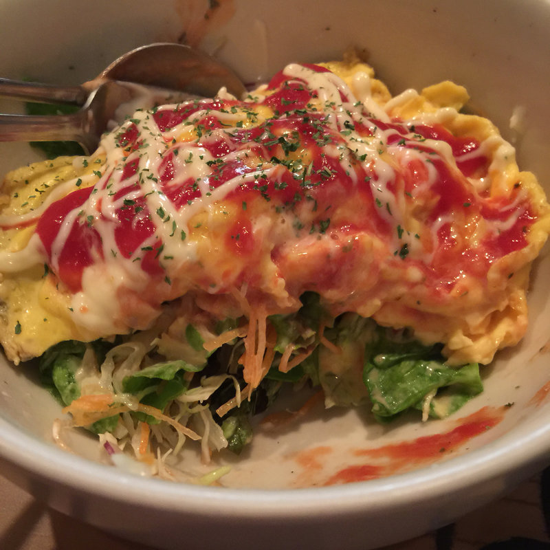 九坐笑門玉子焼きサラダ(九坐笑門)