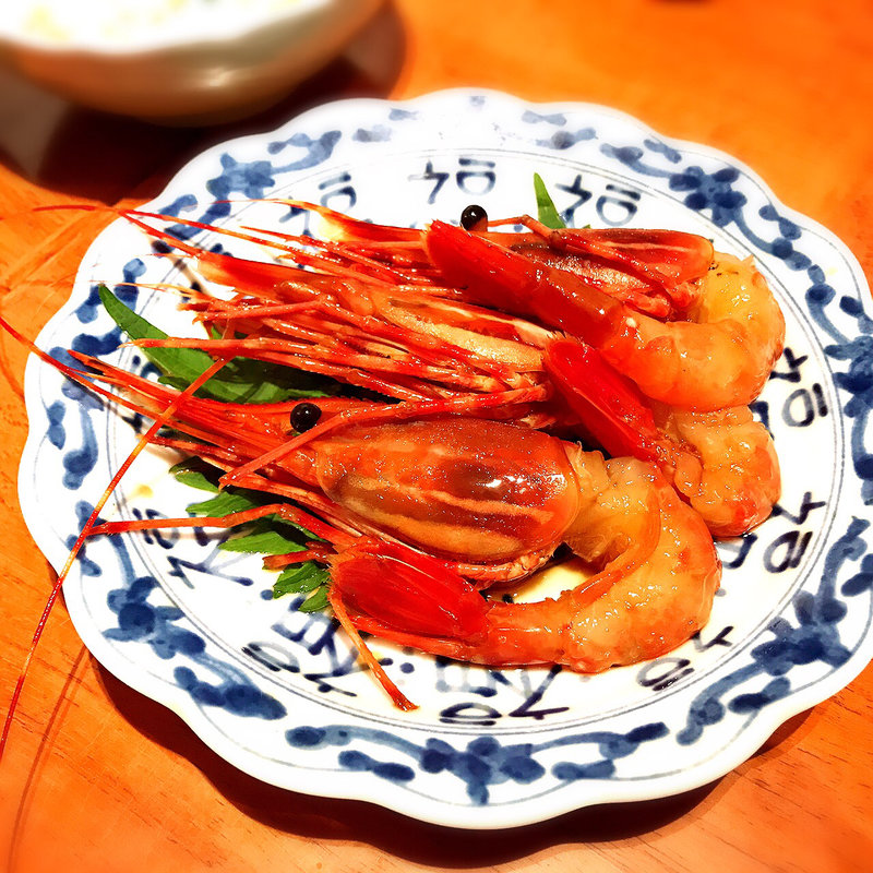 "酔っ払い海老"牡丹エビの善醸紹興酒漬け(JASMINE憶江南 )