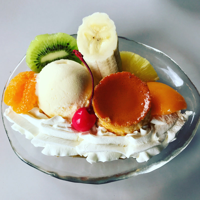 プリンアラモード(マルカンビル大食堂)