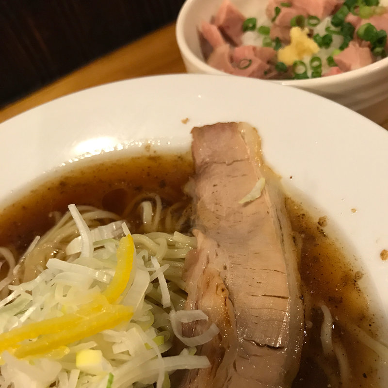 冷やしそば ぶっかけライス付き(中華そば はざま)