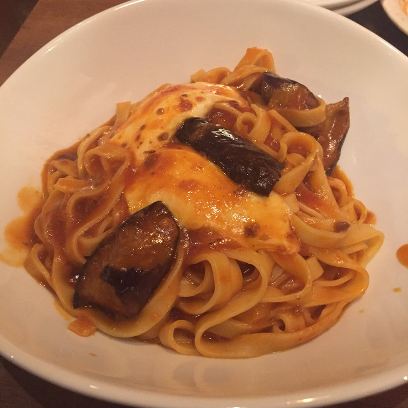 茄子とモッツァレラのミートソース(PISOLA 堺泉北店)