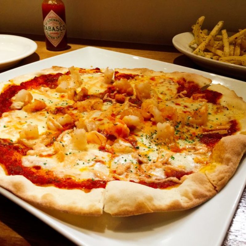 小エビと明太子のマヨネーズピザ(イザカヤ まつばら屋 （IZAKAYA）)