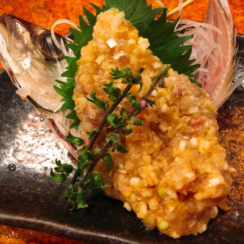 鯵のなめろう(居酒屋えふ)