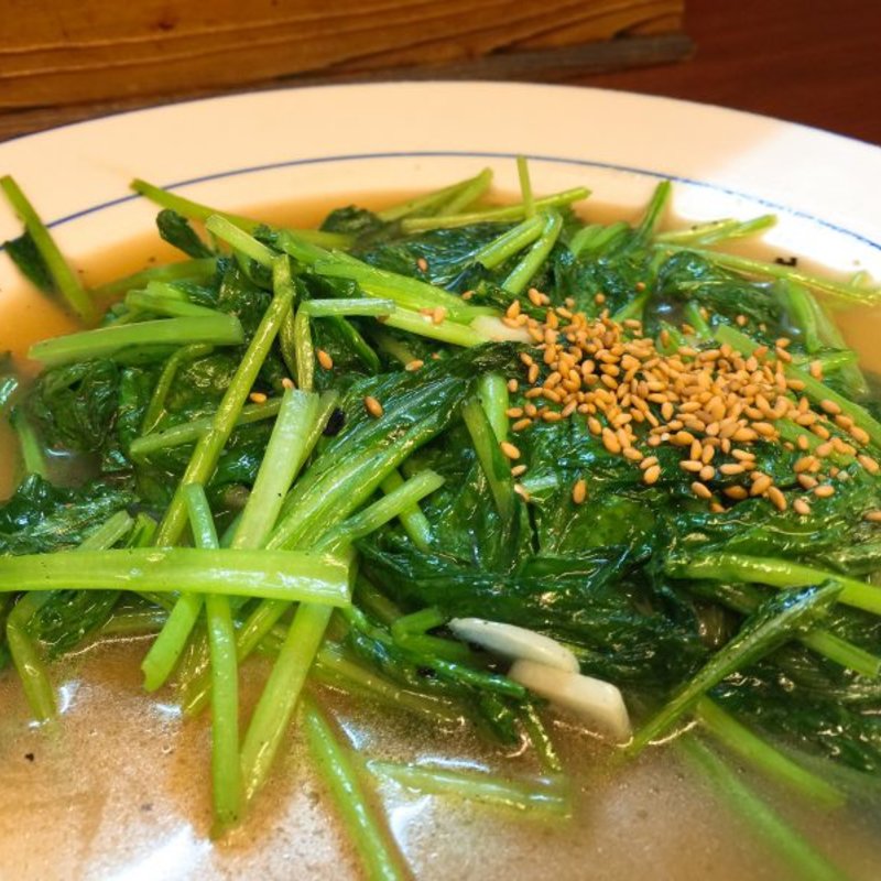 小松菜ガーリック炒め(煮込み屋 じもん )