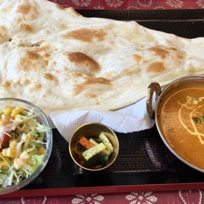 オープニング記念セット （チキンカレー）・ナーン(インドネパール料理 ぱーるばてぃ 仙台店 )