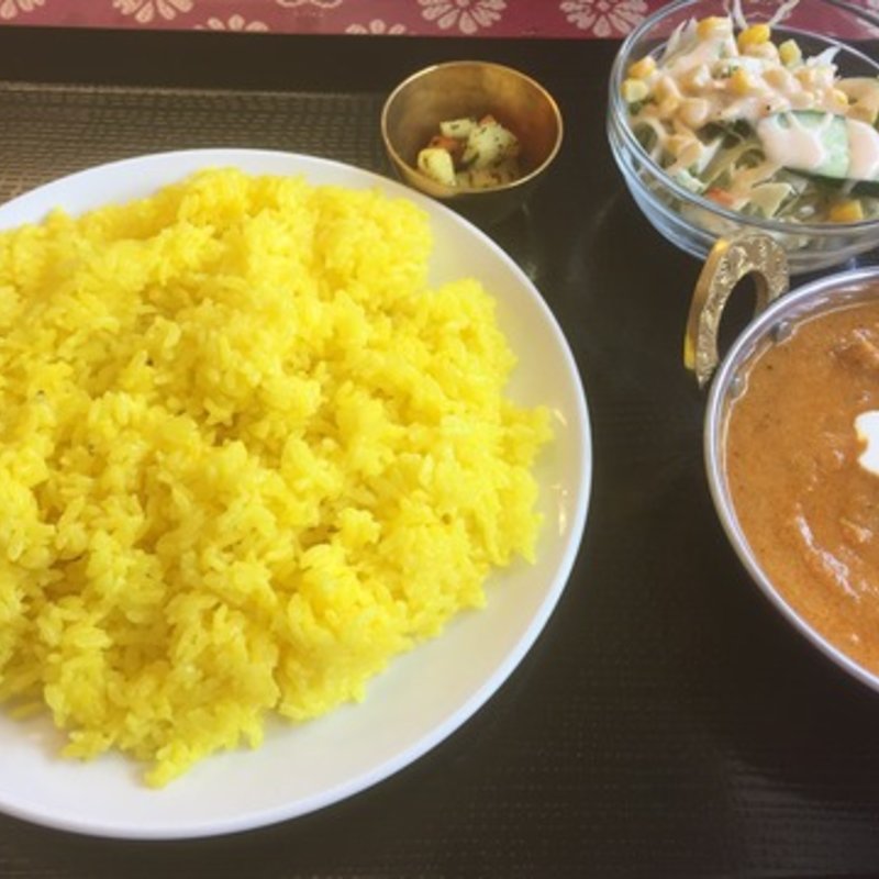 ランチ（じゃがいもとチキンカレー・ライス）(インドネパール料理 ぱーるばてぃ 仙台店 )