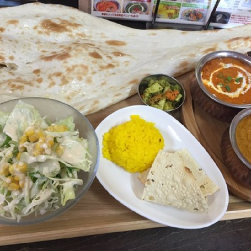 ランチセット（ベジタブルカリー・なすとチキン）(ガネーシャ )