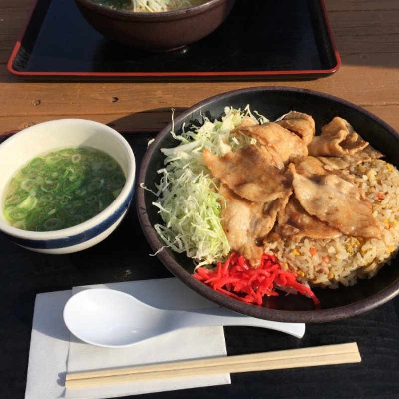 焼肉チャーハンセット(ショップのろし 赤塚PA 上り)