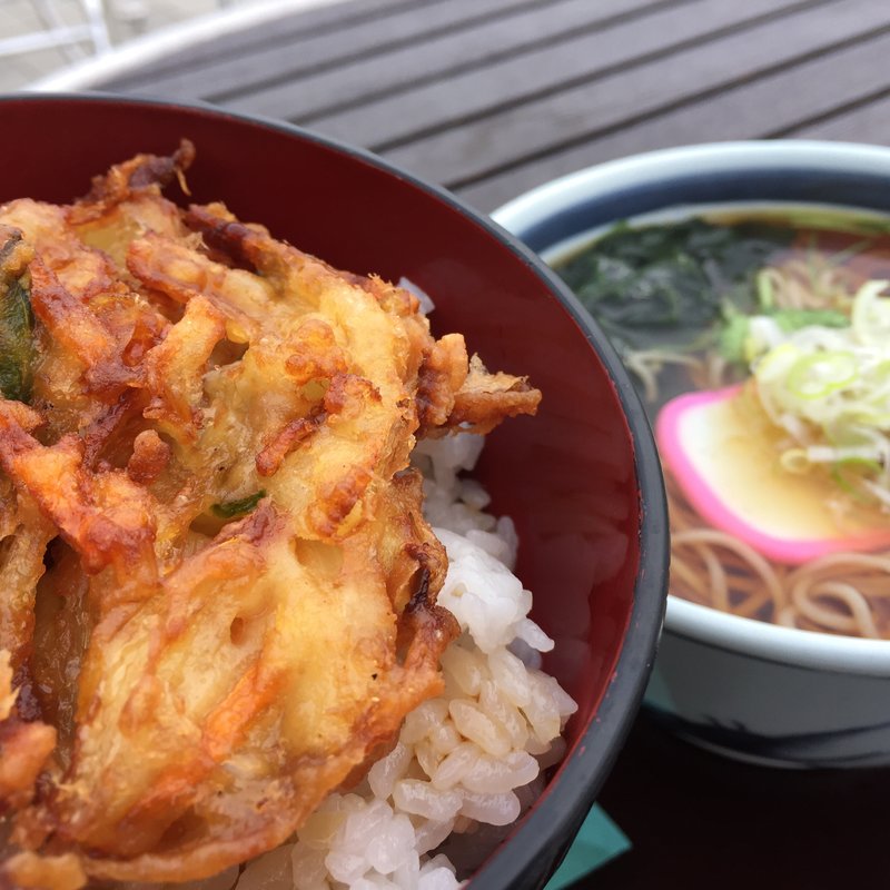 かき揚げ丼セット(涼亭)