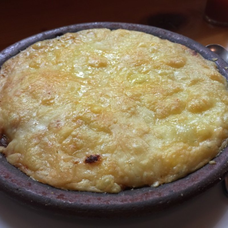 マッシュポテトのチーズ焼き(割烹山崎)