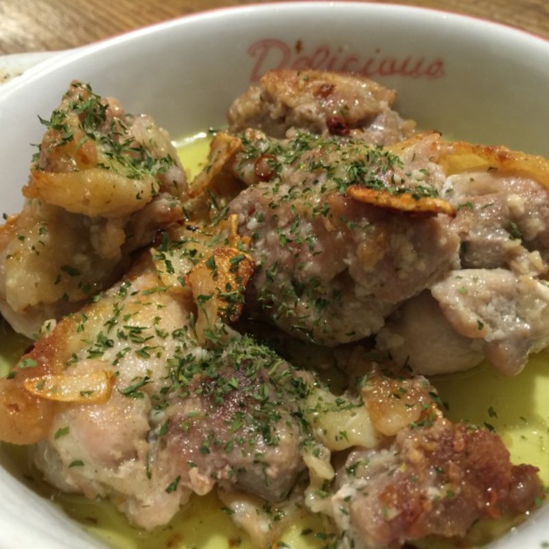 鶏肉のニンニク炒め(エスペランサ )