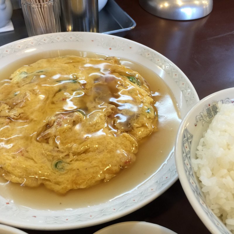 カニ玉セット(中華一番)