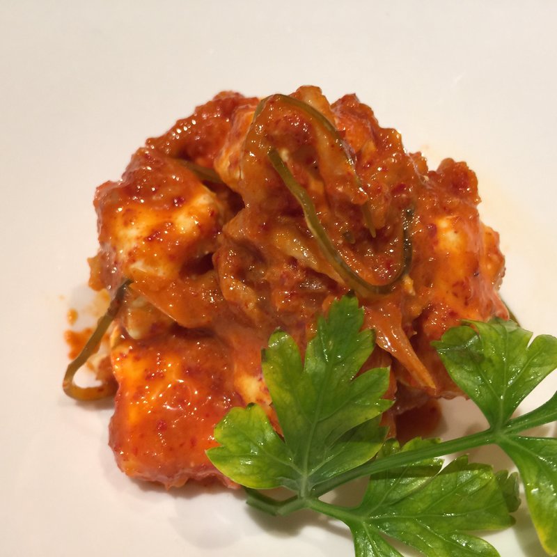 クリームチーズのキムチ(焼肉 平城苑 草加松原店)