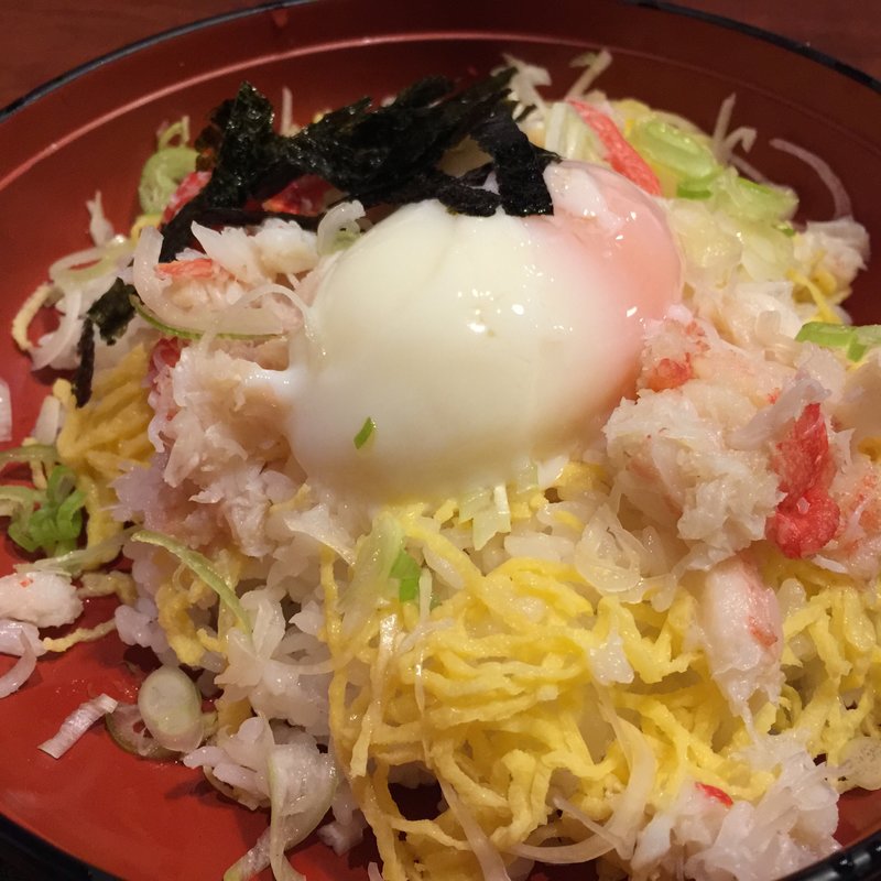温玉カニカニ丼(山陰海鮮炉端かば 丸の内店)
