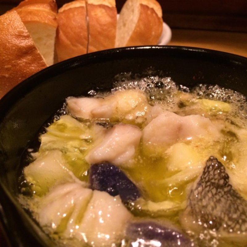 タラのアヒージョ(トリップ)