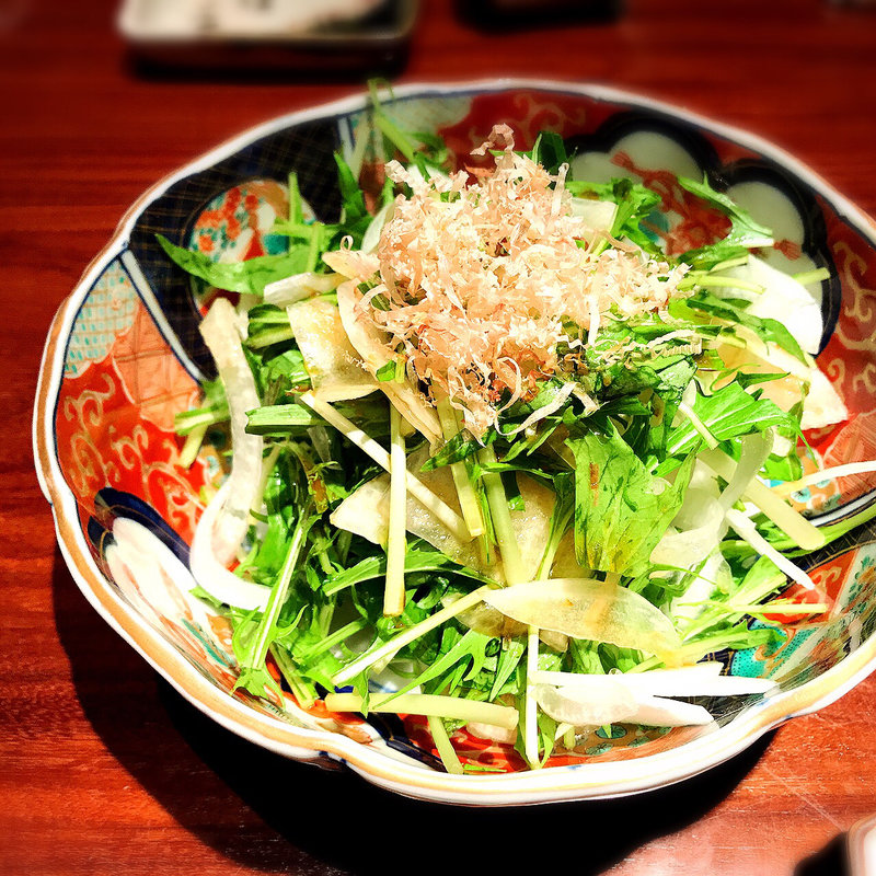 新たまねぎと水菜のサラダ(しろう)