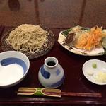 野菜天そば