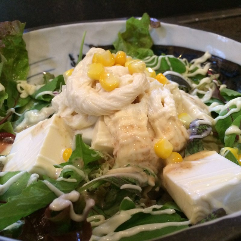 豆腐サラダ(旨み処 本丸)