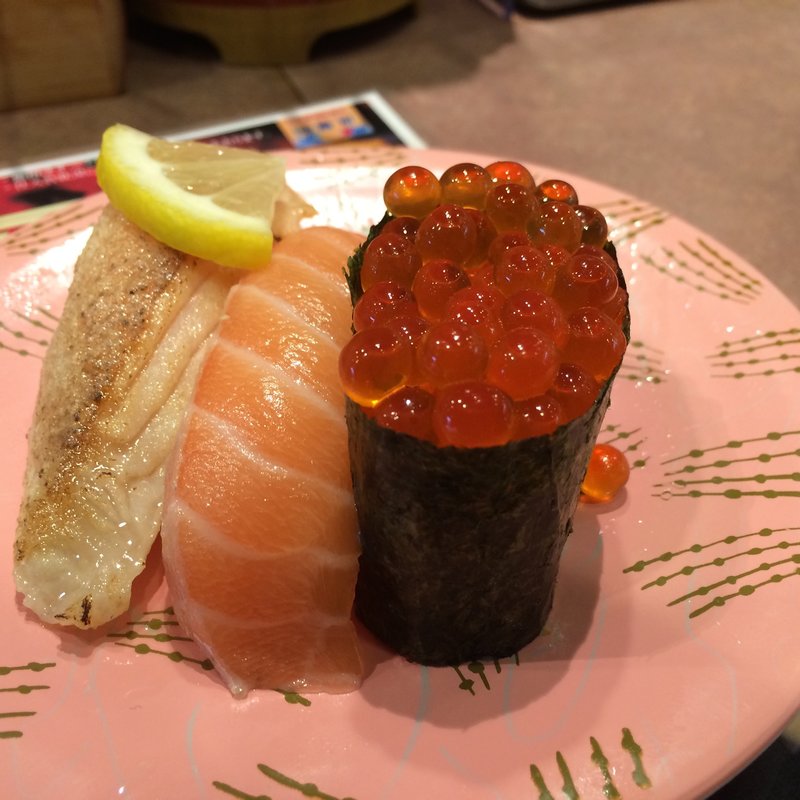 サーモンセット(沖寿司吉川店)