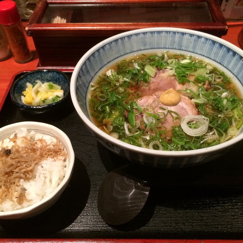 ねぎ豚そば＋ミニご飯(個室居酒屋 貴石)